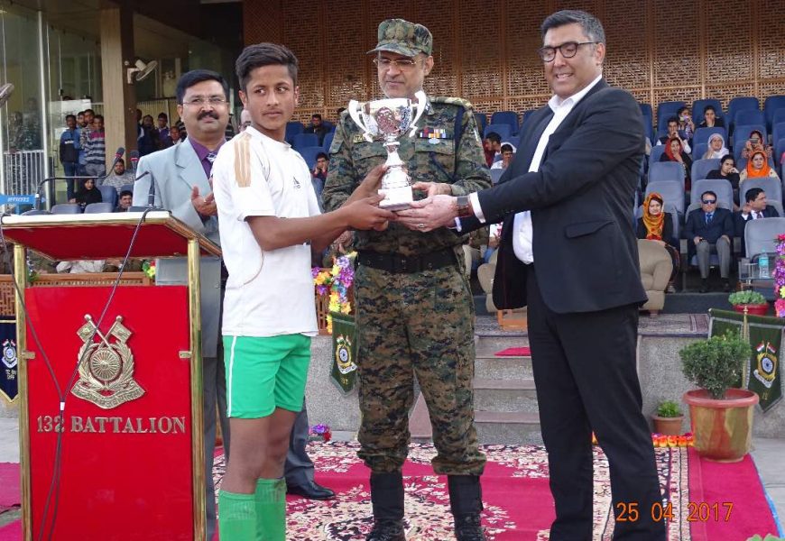 CRPF, SMC felicitates U14 Football tournament winners