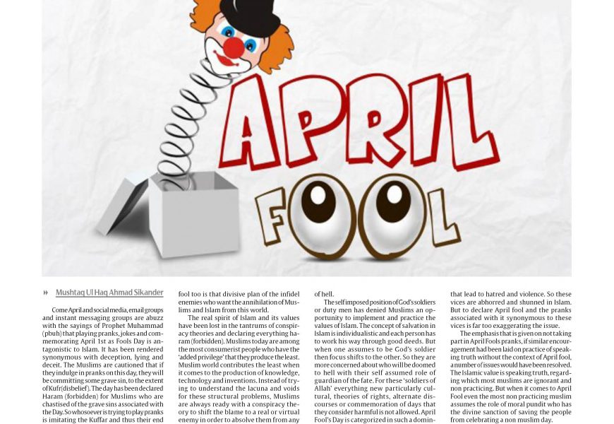 The Perils of A Prank:  April Fool and Muslims