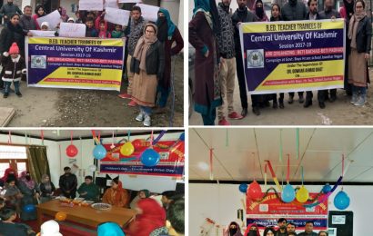 B.Ed Teacher Trainees of Central University of Kashmir organized two different events at Govt. Higher Secondary School Jawahar Nagar Srinagar