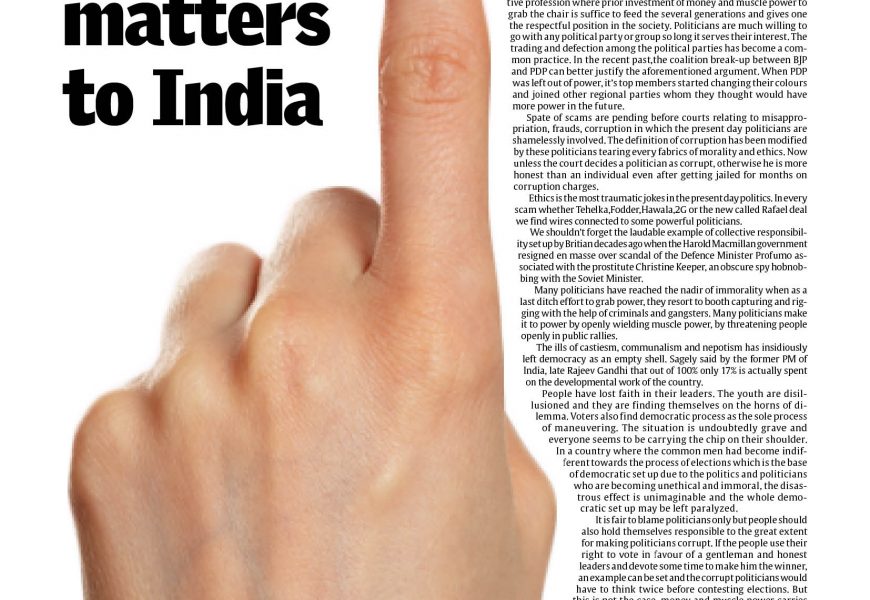 The vote matters to India”