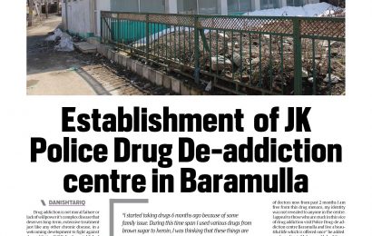 Establishment  of JK Police Drug De-addiction centre in Baramulla